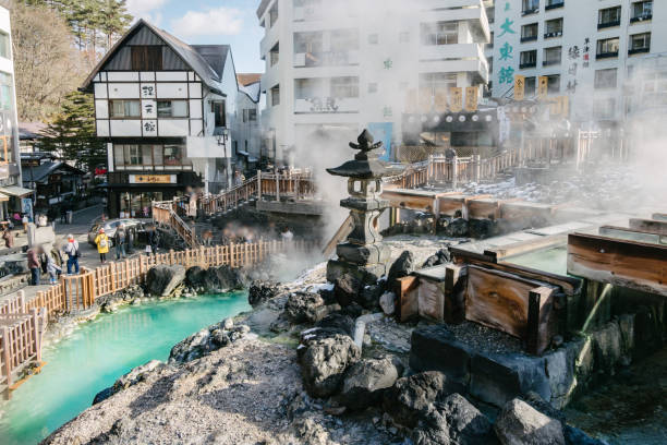 Hot springs from Kusatsu Onsen