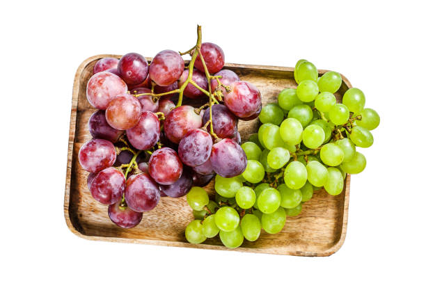 Green and red grapes