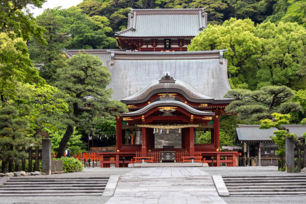 Tsurugaoka Hachimangu Shrine in Kamakura, Japan.