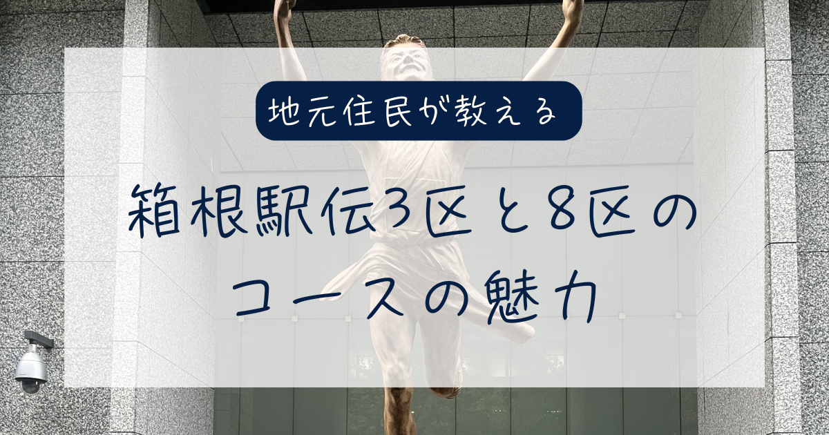 箱根駅伝3区と8区のコースの魅力